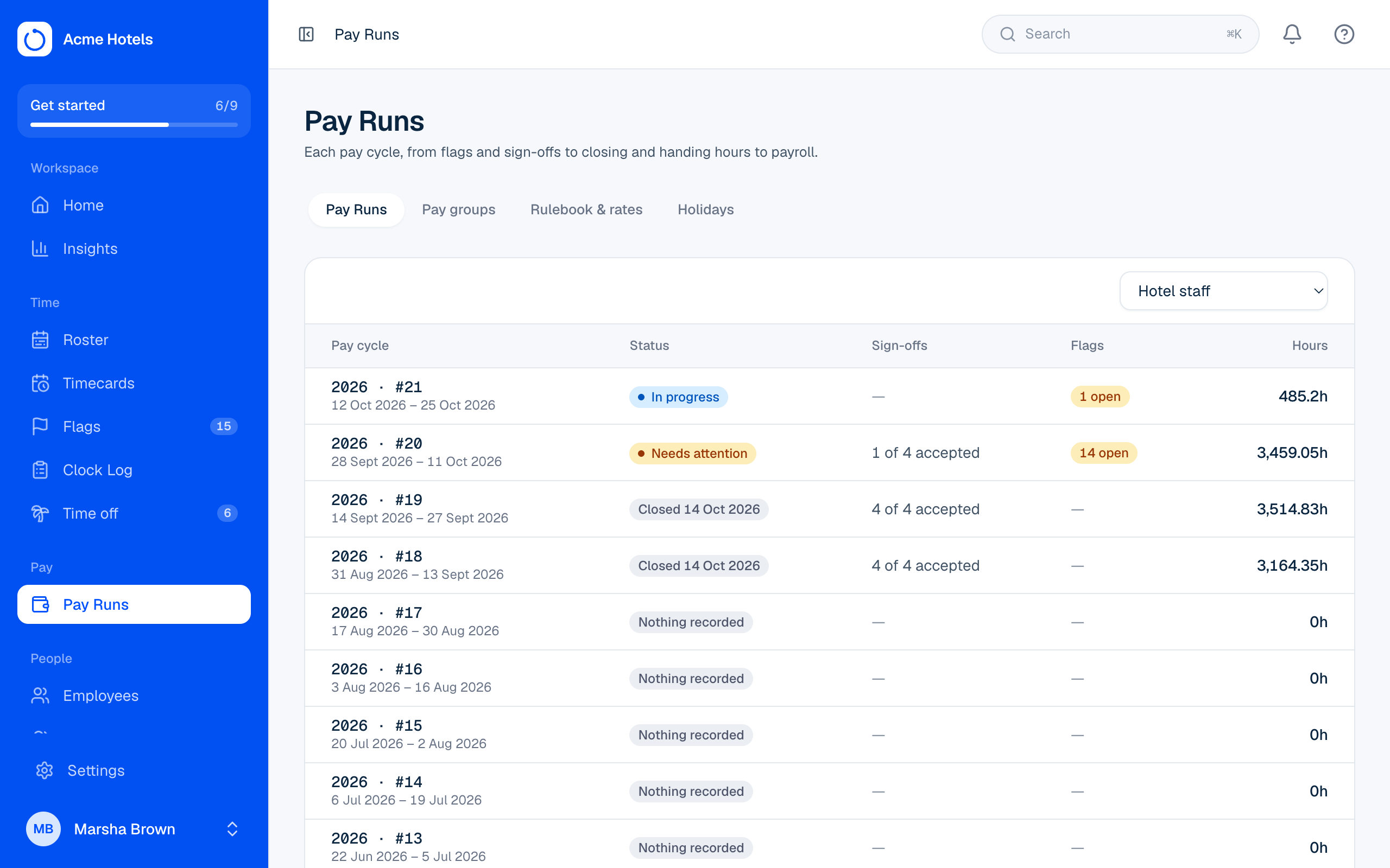 Run a Pay Run